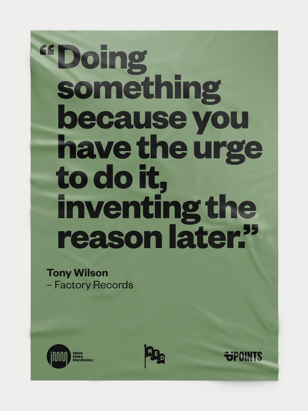 Points Studio Med Poster Quote Tony Wilson