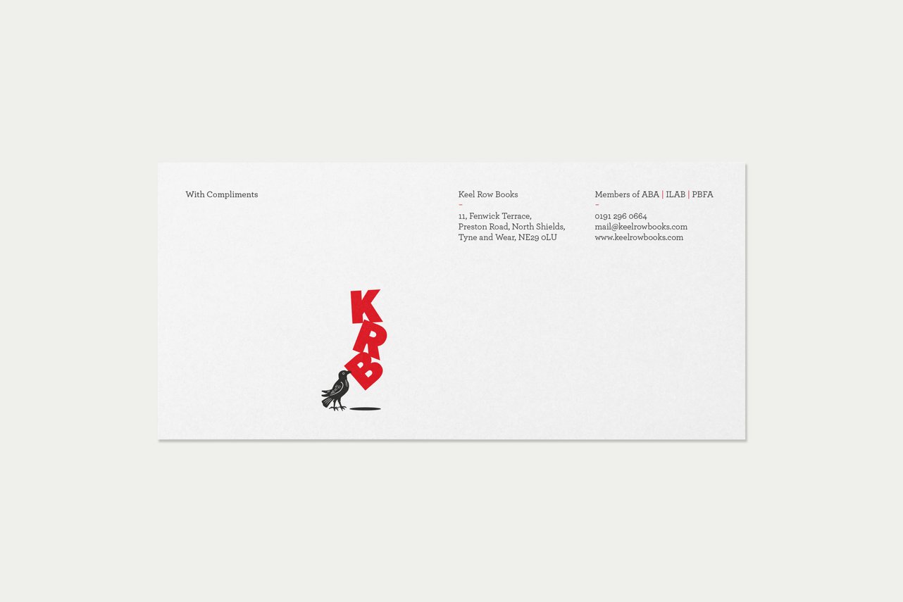Points Projects Keel Row Books Brand Identity Compliment Slip