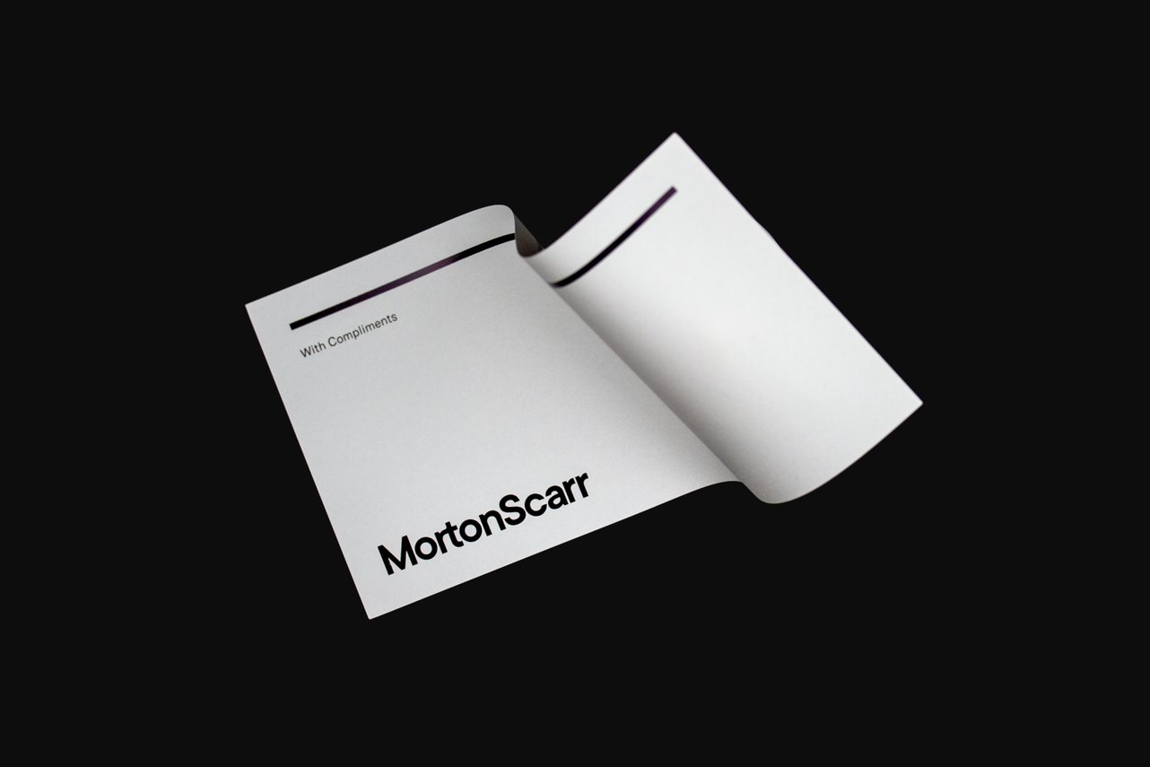 Points Projects Mortonscarr Brand Identity Compliment Slip