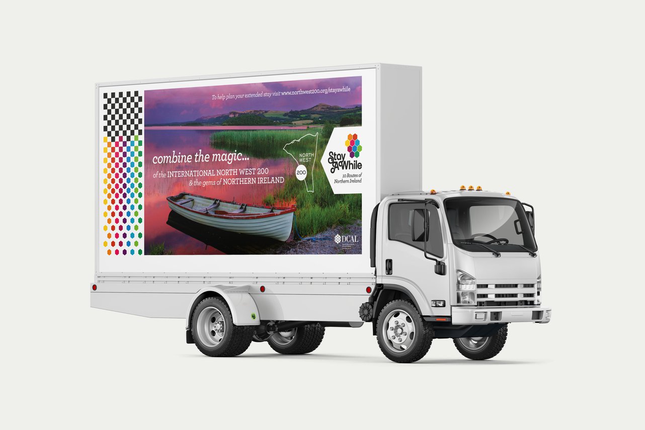 Points Projects Northern Irish Tourist Board Brand Identity Campaign Mobile Billboard 2