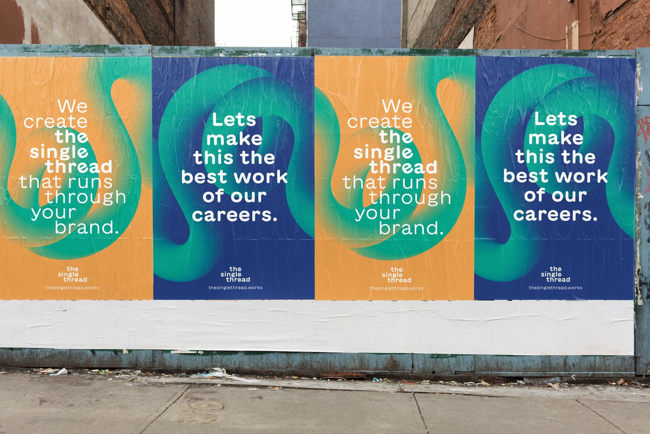 Points Projects The Single Thread Brand Identity Posters Alternative