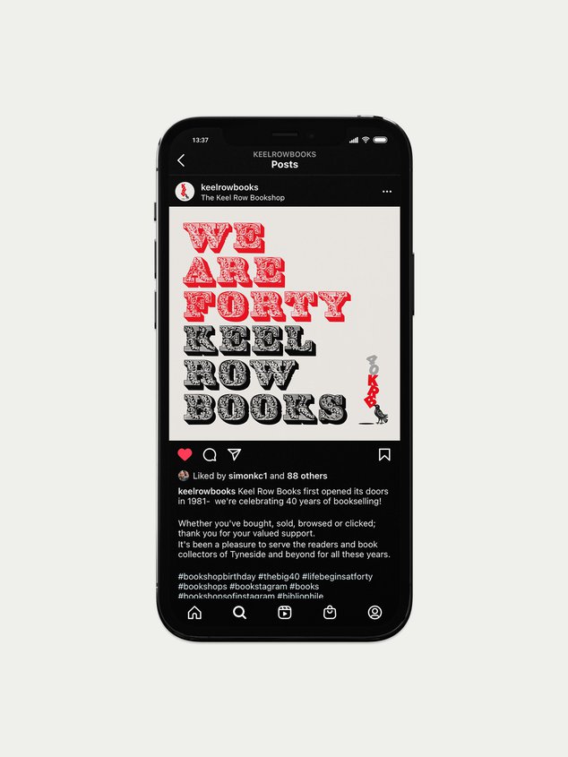 Points Projects Keel Row Books Brand Identity Instagram Mobile