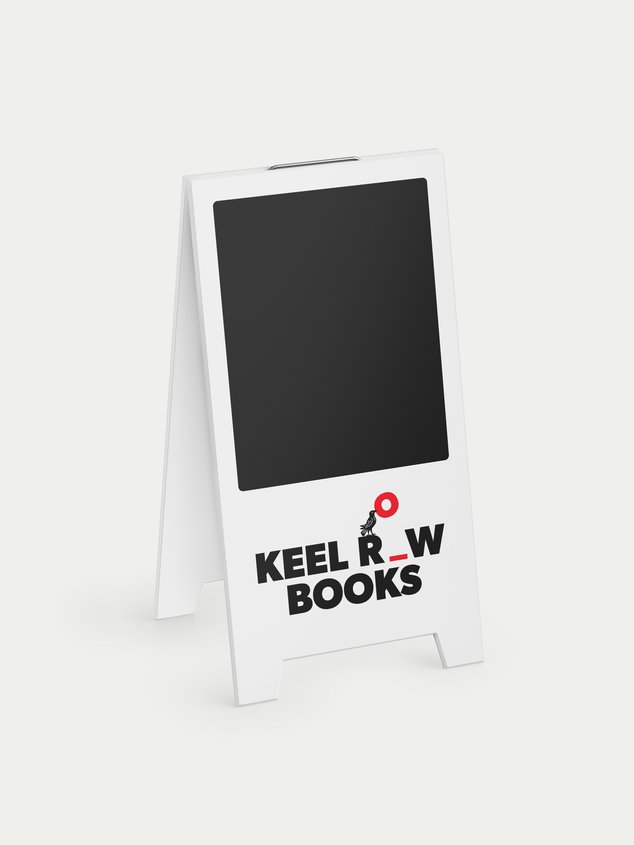 Points Projects Keel Row Books Brand Identity Pavement Sign